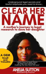 clear her name book by Anelia Sutton